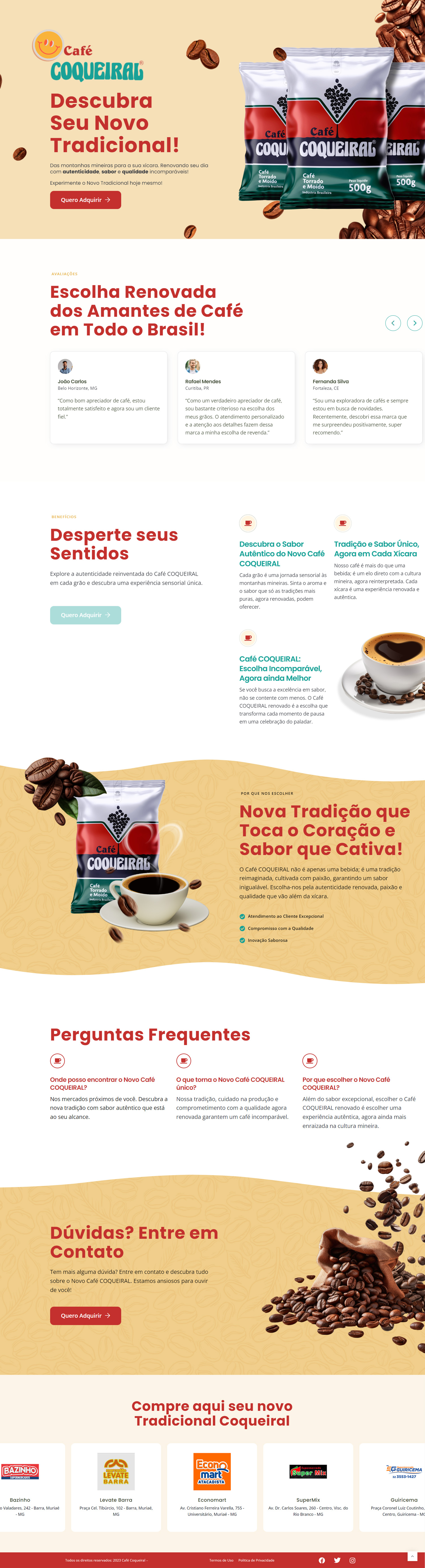 Landing Page Coqueiral